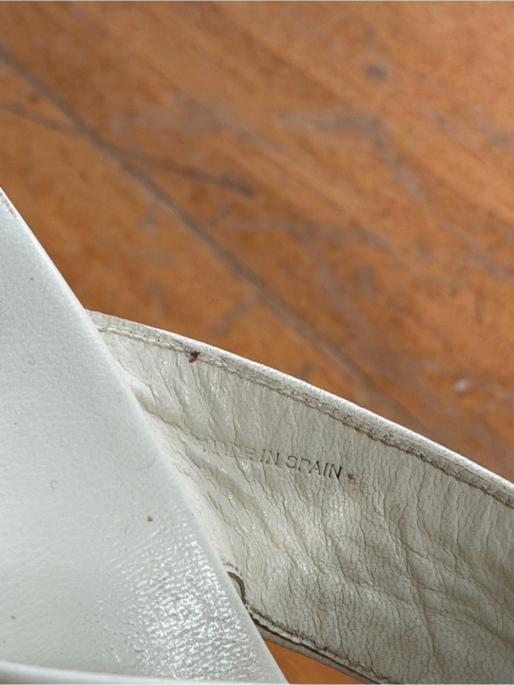 Vintage Gucci White Leather Espadrille Slide Sandals - Women's - Picture 4 of 4